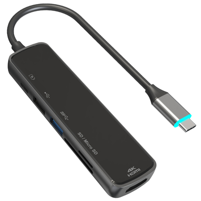 6合1 USB C镜面扩展坞 - WG608A