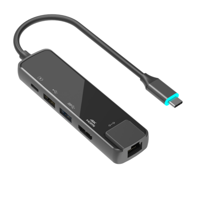 USB C 5 in 1 Mirror Face Adapter - WG508B